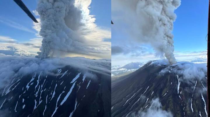 Tras 450 años, vuelve a erupcionar el volcán Kracheninn...
