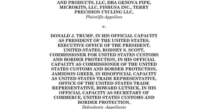 Appeals court rejects Trump's tariffs, but leaves them in place