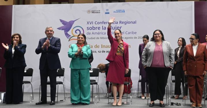 Clara Brugada y Claudia Sheinbaum inauguran la XVI Conferencia Regional sobre la Mujer en América Latina y el Caribe