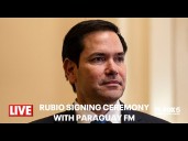 LIVE: Marco Rubio attends signing ceremony with Paraguay's Foreign Minister Lezcano