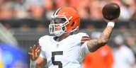Rookie Dillon Gabriel productive in first half vs Rams