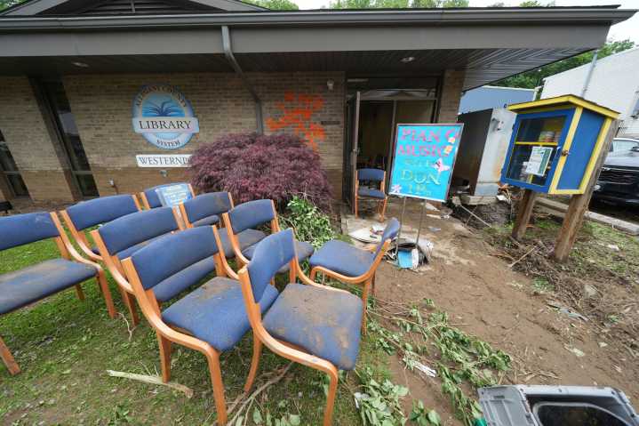 Maryland community hit by floods reopens school where students were evacuated in May