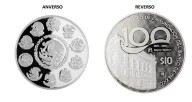 Banxico presenta moneda y billetes conmemorativos por su 100 aniversario