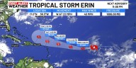 ERIN’S path changing a bit, Islands could see impacts