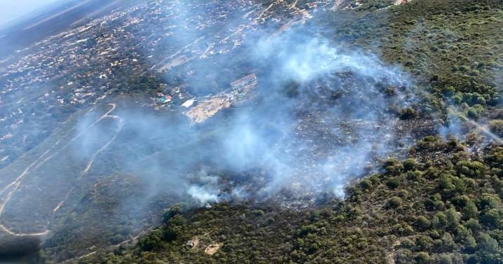 Contuvieron el incendio en Pasos Malos, Villa de Merlo, tras un amplio operativo