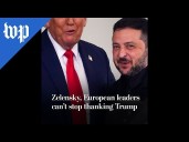Zelensky, European leaders can't stop thanking Trump