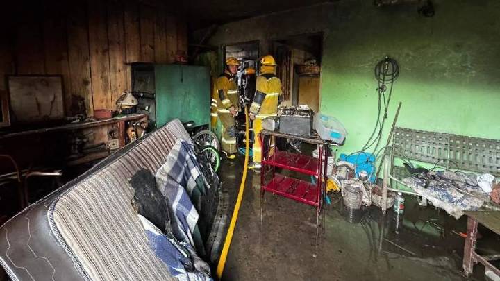 Muere hombre de la tercera edad durante incendio en Huachinango