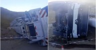 El viento Zonda provocó el vuelco de un camión en la Puna