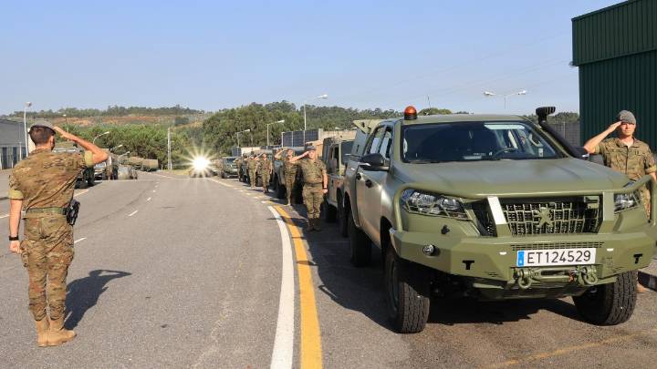 Dos militares desplegados por los incendios heridos graves en un accidente de tráfico