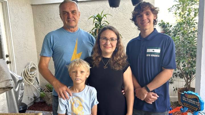 Ukrainian refugee family watches and waits in North County for word on the war