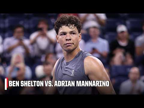 No. 6 Ben Shelton retires vs. Adrian Mannarino 