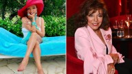 Joan Collins, 92, looks stunning in white swimsuit as she sunbathes in the South Of France