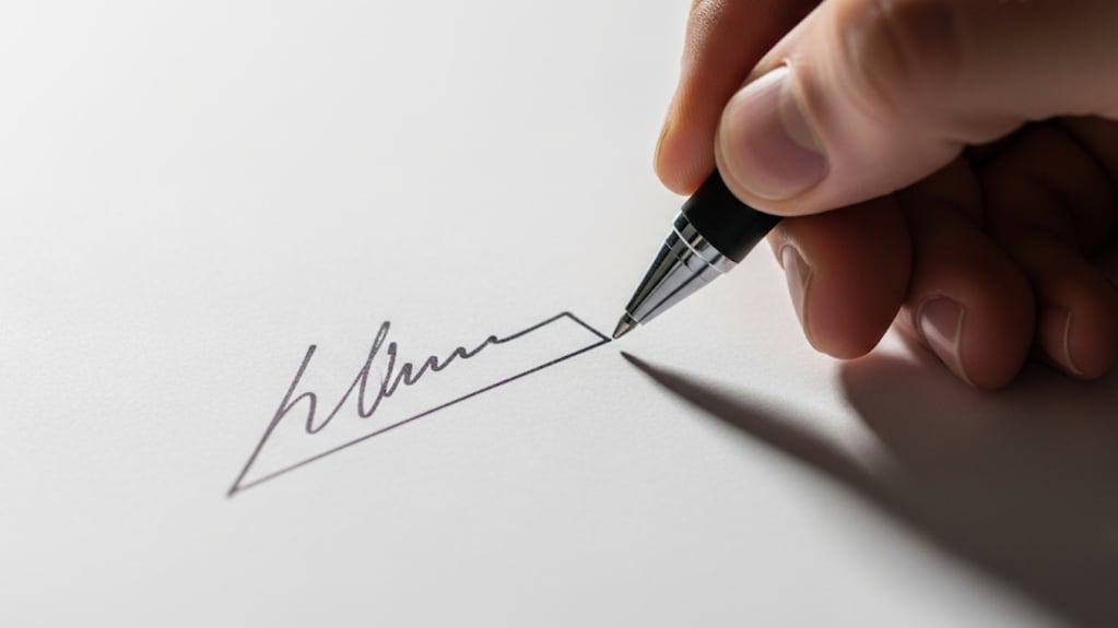 Qué significa si una persona subraya su nombre en la firma