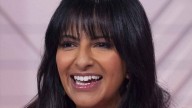 Ranvir Singh brings the heat in a red hot dress and gold shoes