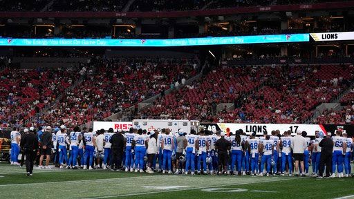 Lions-Falcons preseason game ends early after serious injury to Detroit's Morice Norris