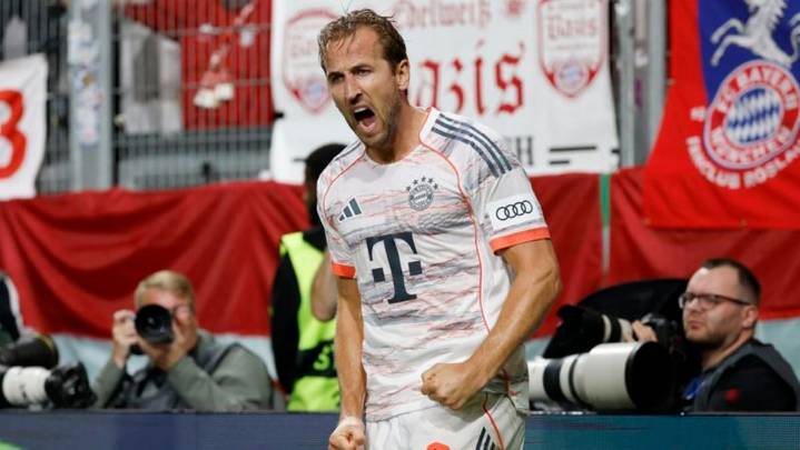 Kane's perfect Bayern penalty record ends but striker scores last gasp winner