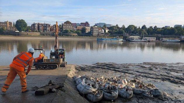 London’s ‘wet wipe island’ gets bulldozed in historic Thames clean