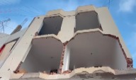 Vivienda atacada por explosivos en Trujillo está a punto de colapsar