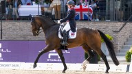 Becky Moody performs her freestyle European Dressage Championships
