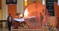 Incendio provocado en iglesia de Tilapan, Veracruz: Hombre detenido gritaba “el diablo me ordenó”