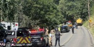 Bus carrying junior high football team crashes near Pittsburgh. 21 people are taken to hospitals