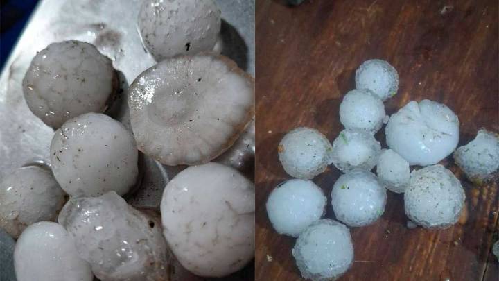 Impactantes imágenes: lluvias y granizo en Choya y Guasayán alteraron la calma de la zona