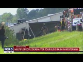 Multiple people dead after tour bus crash in NY