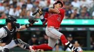 Gustavo Campero carted out of Angels-Dodgers game with leg injury