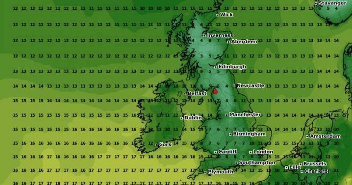 UK weather maps show temperatures set to plunge to 4C for Brits this August