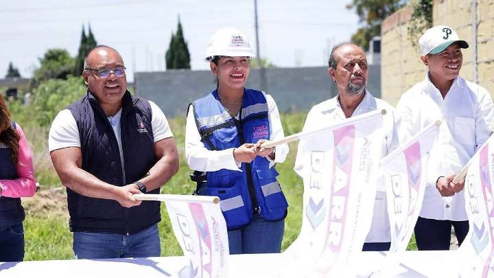 Arranca Lupita Cuautle obra de adoquinamiento y servicios en San Rafael Comac