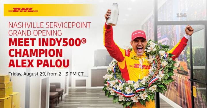 Meet Indy500 Winner Alex Palou at DHL in Nashville
