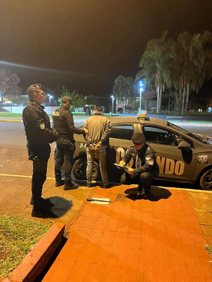 La policía arrestó a un hombre alcoholizado que amenazó de muerte a su vecina e hirió a un joven con un machete