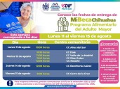 Acude por tu paquete alimentario del PAAM del 11 al 15 de agosto