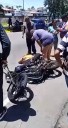 Motorizado sufrió accidente en la avenida Las Américas