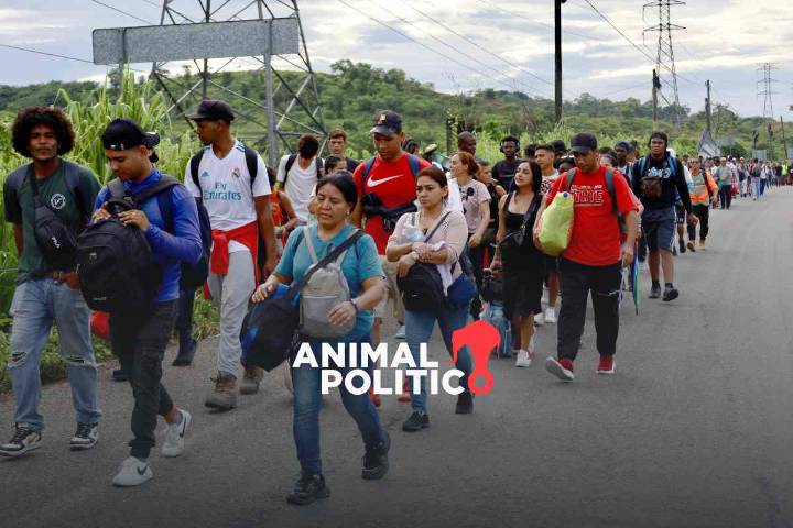 Caravana migrante parte del sur de México hacia la capital tras arresto de activista