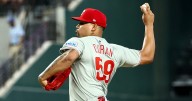 Phillies closer Jhoan Duran leaves game on bullpen cart with foot injury; X