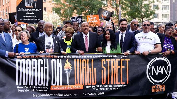 Al Sharpton lidera la “Marcha en Wall Street”
