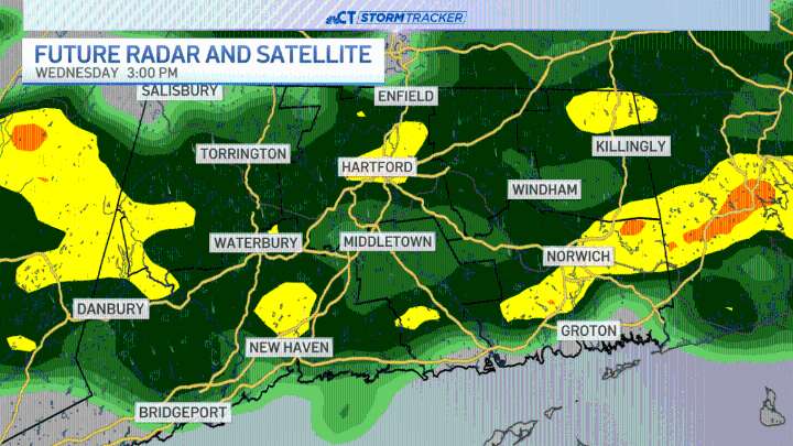 Scattered showers this morning, heavy rain possible later today