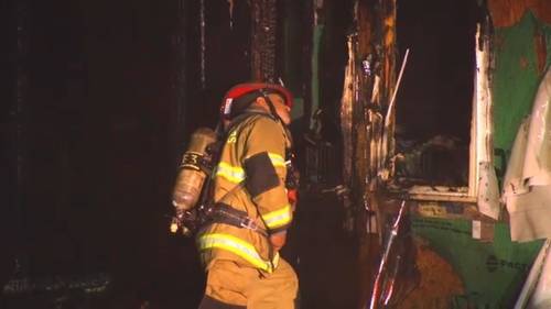 Fire damages 2 homes in retirement community in Clayton