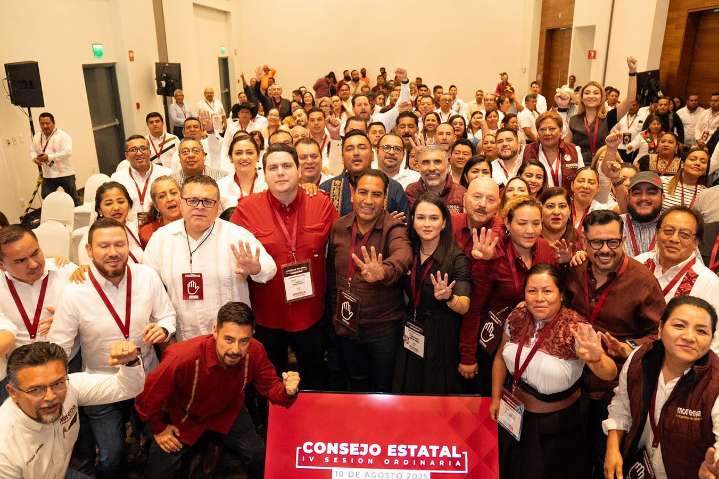 EDUARDO Ramírez convoca a la unidad en la IV Sesión del Consejo Estatal de Morena