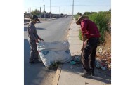 Realizan labores de limpieza en Riberas del Bravo etapa 7