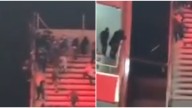 Horror en Avellaneda: un fanático de la U de Chile se tiró al vacío en medio del ataque de la barra de Independiente