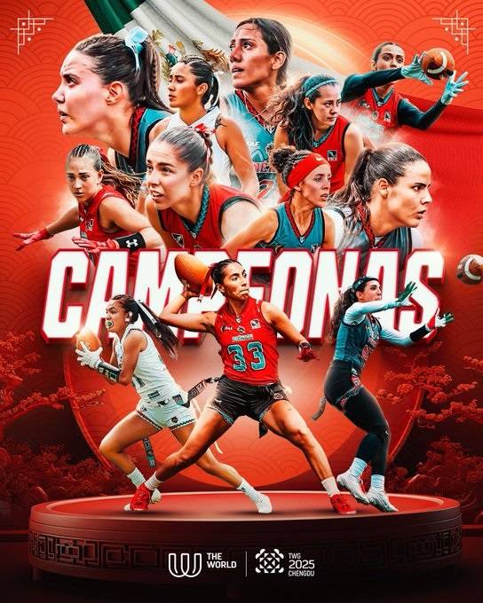 México se corona bicampeón mundial de flag football en los World Games 2025