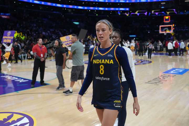 Another sex toy thrown onto WNBA court, this time appears to hit Indiana Fever guard Sophie Cunningham