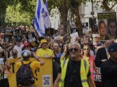Demonstrators seeking release of Gaza hostages march in London