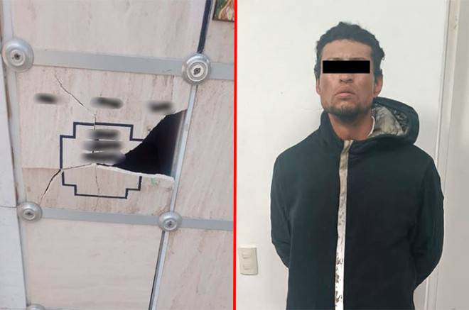 Agarran a sujeto que profanaba urnas en parroquia de #Ecatepec