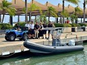 Una lancha semirrígida y dos quads refuerzan la seguridad en las playas de Santa Pola