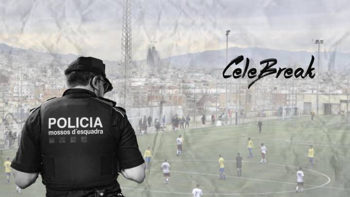 Una pachanga de fútbol en Montjuïc termina con un apuñalado y un herido grave