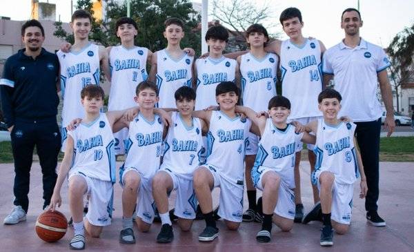 Terminó siendo un feliz domingo para Bahía: subió al podio en el Provincial U13