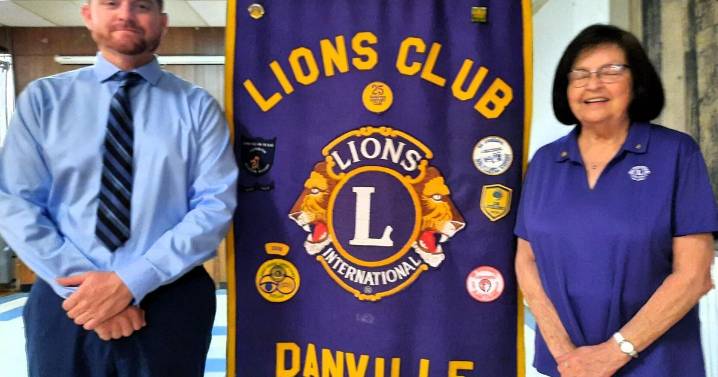 Jake Serd speaks to Lions Club at the Danville National Cemetery